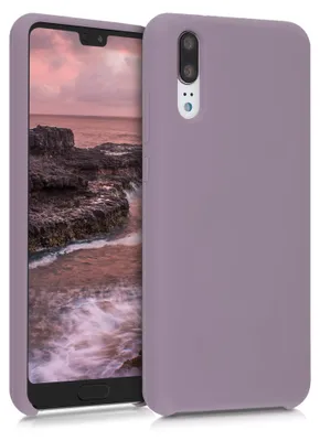 Produktbild von kwmobile Handyhülle für Huawei P20 Hülle - Case Silikon - Kabelloses Laden - Schutzhülle Cover in Grape