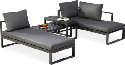 Produktbild von 4-tlg. Lounge-Gruppe Navarino anthrazit/anthrazit