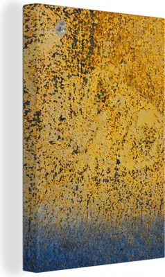 Produktbild von OneMillionCanvasses® - Leinwandbilder - 90x140 cm, Gold - Eisen - Rost, Wandbilder Kunstdruck Wanddekoration - Foto auf Leinwand - Gemälde auf Holzrahmen - Wandschmucke - Schlafzimmer
