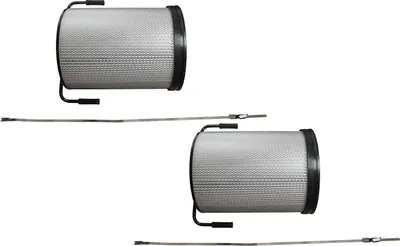Produktbild von vhbw 2x Feinstaub-Filterpatrone kompatibel mit HBM 200, 300 Absauganlage für Holzbearbeitungsmaschine - Mit Reinigungsbürste