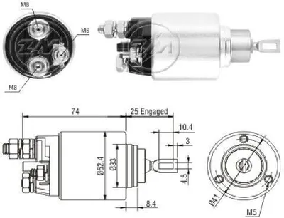 Produktbild von ERA ZM2381 Magnetschalter für Starter/Anlasser für FIAT Ducato Kastenwagen (250, 290) Ducato Pritsche / Fahrgestell (250, 290) Ducato Bus (250, 290)