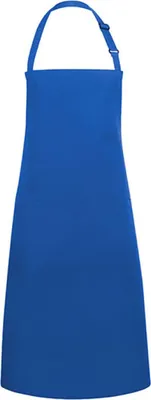 Obrázok produktu pre Karlowsky BLS5 | Základná zástera s vreckom a prackou - 75 x 90 cm - Farba: modrá (približne Pantone 7687C) - Rozmery: 75 x 90 cm (šírka x dĺžka)