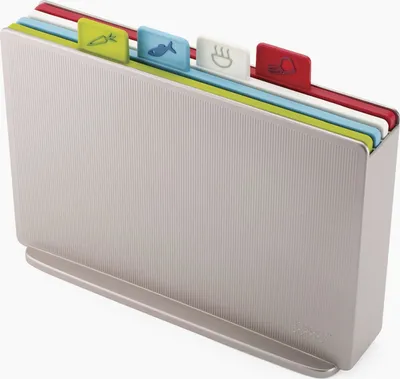 Produktbild von Index™ Regular - 4-teiliges Schneidebrett-Set - Silber