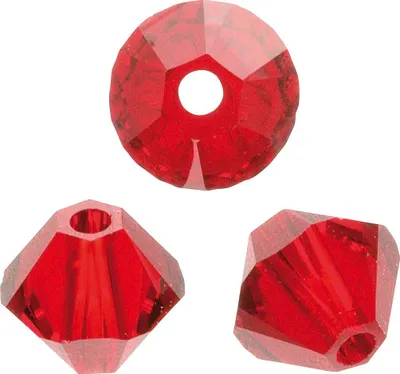 Produktbild von Glasschliffspitzperle siam 4mm 25 Stück