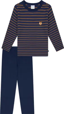 Image de Pyjama long pour petit garçon Schiesser, taille 116, couleur curry, à l'unité