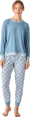 Imagen del producto de J&J Brothers JJB1: Pijama para mujer de modal fino, con mangas largas