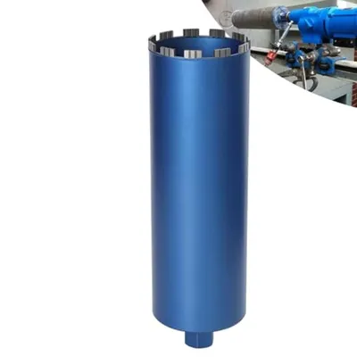 Produktbild von Turbo Diamantbohrkrone Kernbohrer für Kernbohrgerät, 1 1/4", Ø150 mm, 460 mm, Dosenbohrer Diamant Bohrkrone Nassbohrkrone Trockenbohrkrone für Beton