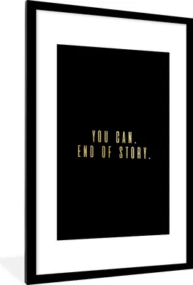Produktbild von MuchoWow® Gerahmtes Poster Zitate - Motivation - Gold 60x90 cm - Poster mit Schwarzem Bilderrahmen Wandposter Rahmen Foto Bilder - Dekoration - Wandposter Wohnzimmer - Hochwertig