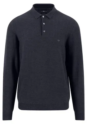Produktbild von Polo, Merino, structure*RWS 690 navy Größe XL