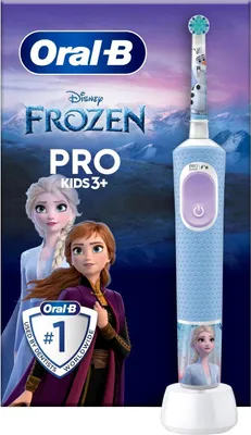 Zdjęcie produktu dla Oral-B | Electric Toothbrush | Vitality PRO Kids Frozen | Rechargeable | For children | Number of brush heads included 1 | Number of teeth brushing modes 2 | Blue