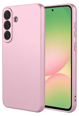 Productafbeelding van MobyDefend Hoesje - Geschikt voor Samsung Galaxy A57  -  Matte Siliconen Backcover - Licht Roze