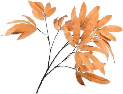 Produktbild von Silk-ka Künstlicher Blumen-Seidenblattzweig Braun 88 cm