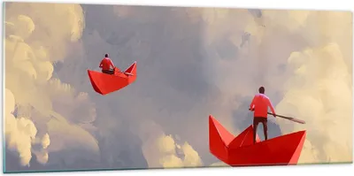 Produktbild von Bilder auf glas - Abstraktion modern - 120x50cm - Glasbilder - Wandbilder - Kunstdruck - zum Aufhängen bereit - Wanddekoration aus Glas - Glas Bilder - Wandbild auf Glas - Einteilig - GAB120x50-3832