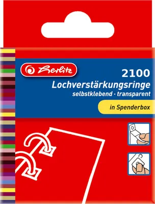 Produktbild von 2100 Herlitz Lochverstärkungsringe / transparent