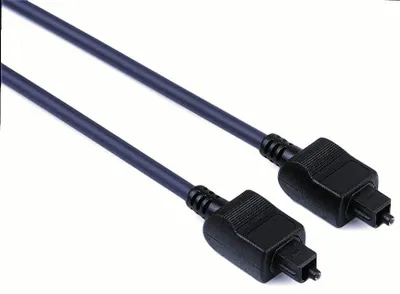 Obrázok produktu pre Hama Audio Optical Fibre Connecting Cable ODT Male Plug (Toslink), 3 m, Toslink, Toslink, 3 m, Čierna