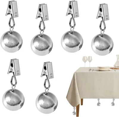 Produktbild von Tischtuchgewicht 6 Stück, edelstahl, für Gartentisch