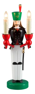 Imagen del producto de Figura navideña de minero con iluminación eléctrica y adornos, altura 26 cm. Producto nuevo