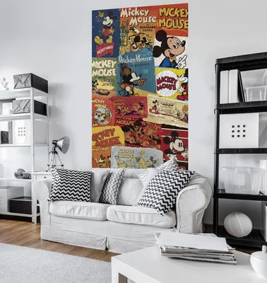 Produktbild von Komar Digitaldruck Vlies Panel "Mickey - Billboard" 120 x 200 cm, bunt, VD-054
