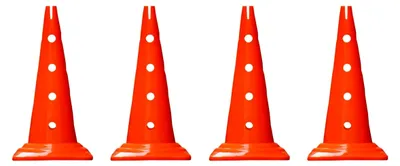 Produktbild von Lochkegel Set, 50 cm, Orange, Kunststoff, 4 Stück