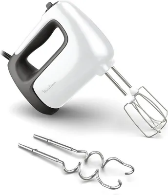 Produktbild von Moulinex Prep'Mix+ HM462110, Handmixer, Weiß, Leiter, Metall, 500 W, AC