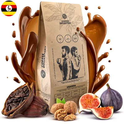 Produktbild von Coffee Broastery - Kaffeebohnen Uganda Kanyenye Spezialitätenkaffee 400g - Frisch Geröstet - 100% Arabica - Walnuss, Kakao - Ganze Bohnen