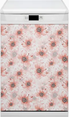 Produktbild von Abwaschbar 45x80 cm Geschirrspüle Magnetmatte Küche Dekorative  - Orangefarbene Blumen