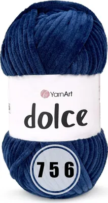 Produktbild von YarnArt Dolce 756 dunkelblau