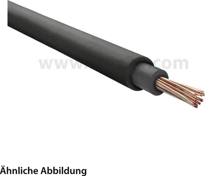 Image de CÂBLE HELU H07RN-F 1X10 mm² câble monoconducteur gainé de caoutchouc AD 9,5 mm - 11,9 mm Tension nominale Uo/U 450 V/750 V - 1 mètre
