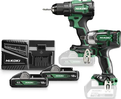 Image de Hikoki 18v kit kc18dewfz (ds18dd + wh18dd) 2x4,0ah hitsystem