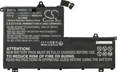 Produktbild von vhbw Akku kompatibel mit Lenovo ThinkBook 14, 15 Notebook (4000 mAh, 11,55 V, Li-Polymer)