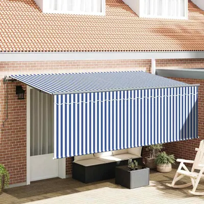 Obrázok produktu pre Maison Exclusive - Zatemniteľná markíza Modrá a biela 350 x 200 cm