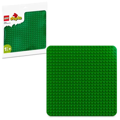 Zdjęcie produktu dla LEGO DUPLO 10980 Zielona Płytka Konstrukcyjna pod Klocki, Prezent dla Chłopców i Dziewczynek, na Urodziny, Roczek