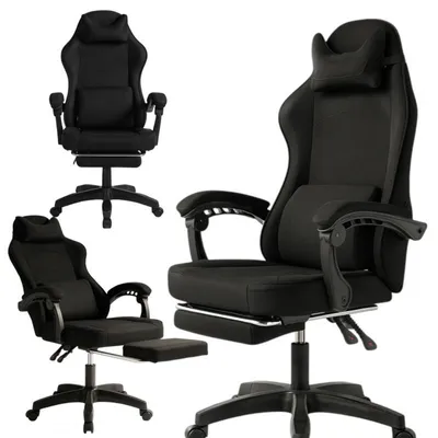 Imagen del producto de Silla de juego VECTOR giratoria con función de masaje y reposapiés, modelo KO48CZ
