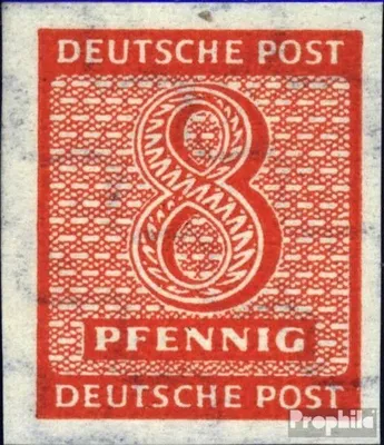 Produktbild von Briefmarken Sowjetische Zone (All.Bes.) 1945 Mi 118Y  steigendes Wasserzeichen gestempelt Ziffer