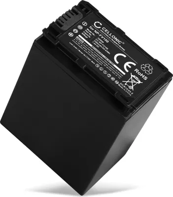 Immagine prodotto di CELLONIC 1x Batteria per Fotocamera Compatibile con Sony FDR-AX33, HDR-CX250, HDR-CX270, NP-FV70 – (3300mAh, 7.4V)