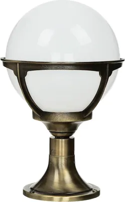 Produktbild von Wegeleuchte IP44 E27 38 cm Messing massiv Rustikal Haus Garten Stehleuchte außen
