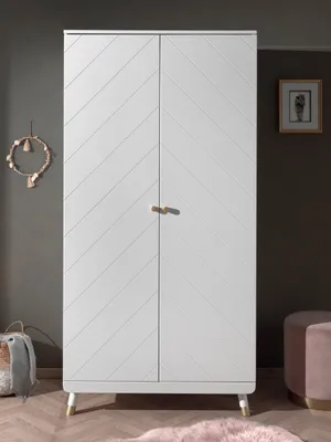 Produktbild von Vipack Billy Kleiderschrank mit 2 Türen, Ausf. Satin Weiß