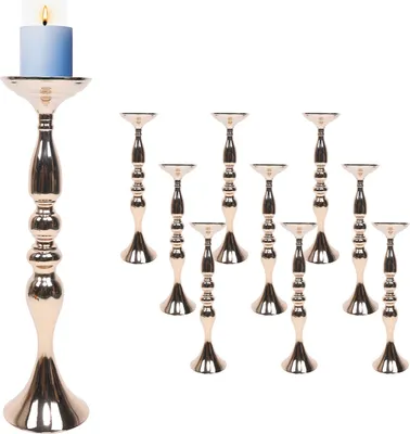Produktbild von 10 kusů umělých svícnů 19,5" vysoký svícen Flower Vase Ornament