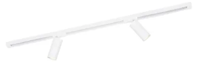 Image de Ledvion systeme rail LED 1m monophase Blanc 2 spots sans ampoule GU10