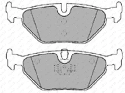 Produktbild von Scheibenbremsbelagsatz HA, BMW 3er (E36), 3er (E46), 5er (E34)