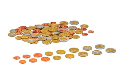 Immagine prodotto di Wissner® apprendimento attivo giocattolo monete di denaro set medio (80 monete)