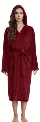 Productafbeelding van Lumoras Badjas Dames Bordeauxrood XXL