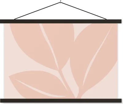 Produktbild von MuchoWow® Textilposter Sommer - Blätter - Pastell 150x100 cm mit schwarzem Rahmen - Schlafzimmer