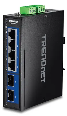 Produktbild von TRENDnet TI-G5062 Industrial DIN-Rail Switch 6-Port 2.5G mit 10G SFP+ Ports
