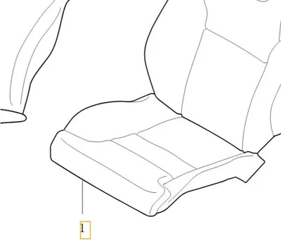 Produktbild von VOLVO XC90 II Sitzbezug Fahrersitzpolsterung