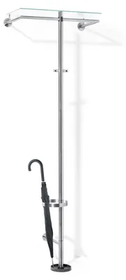 Produktbild von ZACK Edelstahl/Glas Garderobe ABILIO Wandgarderobe Hutablage 50677