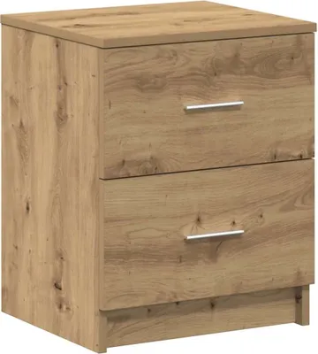 Obrázek produktu pro Noční stolek se 2 zásuvkami dub artisan 40 x 36 x 50 cm