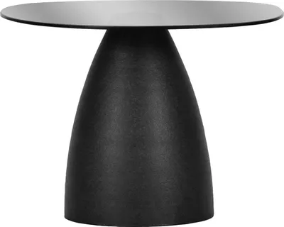 Produktbild von Beistelltisch - 65 x 57 cm - Schwarz - Glas - Metallgestell