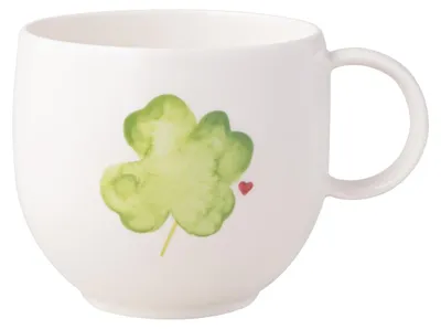 Produktbild von Villeroy & Boch With Love Henkelbecher Good Luck 290 ml