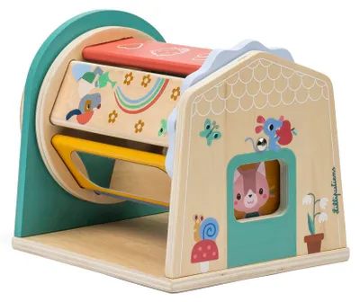 Immagine prodotto di Rullo colorato in legno Lilliputiens, giocattolo sensoriale multicolore per neonati